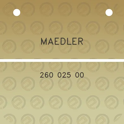 maedler-260-025-00