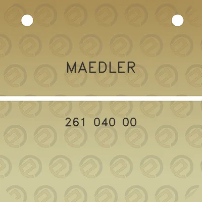 maedler-261-040-00