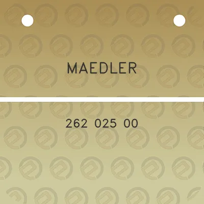 maedler-262-025-00