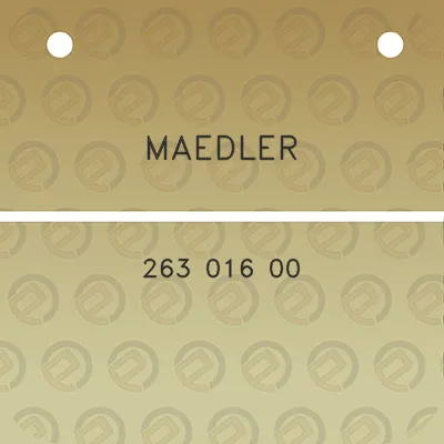 maedler-263-016-00