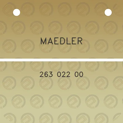 maedler-263-022-00