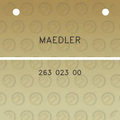 maedler-263-023-00