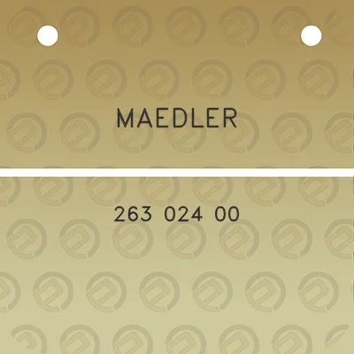 maedler-263-024-00