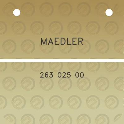 maedler-263-025-00