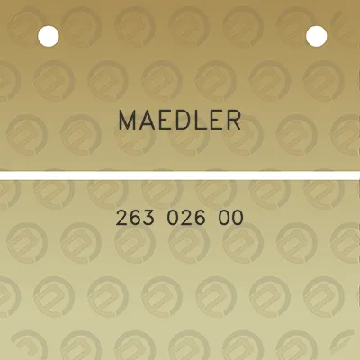 maedler-263-026-00