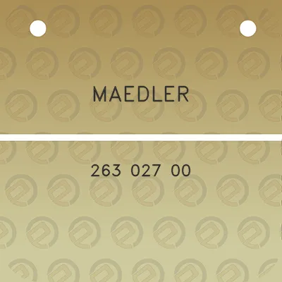 maedler-263-027-00