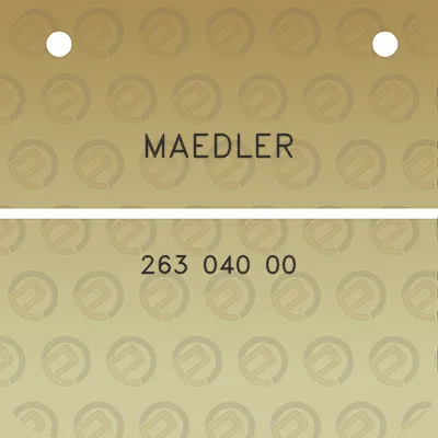 maedler-263-040-00