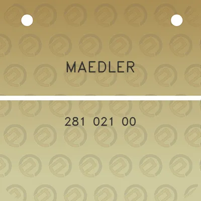 maedler-281-021-00