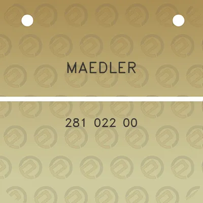 maedler-281-022-00