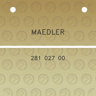 maedler-281-027-00