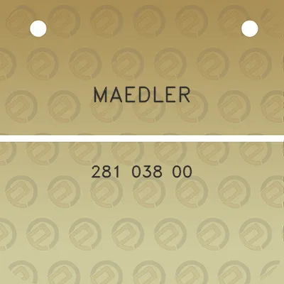 maedler-281-038-00