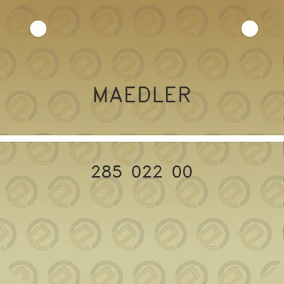 maedler-285-022-00