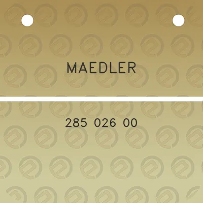 maedler-285-026-00