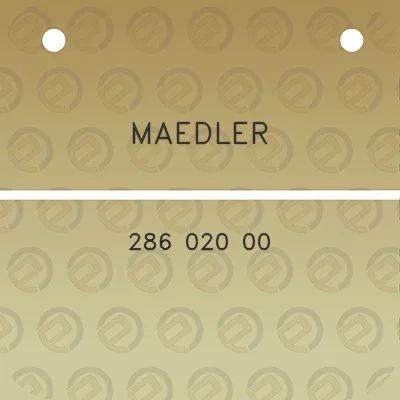 maedler-286-020-00