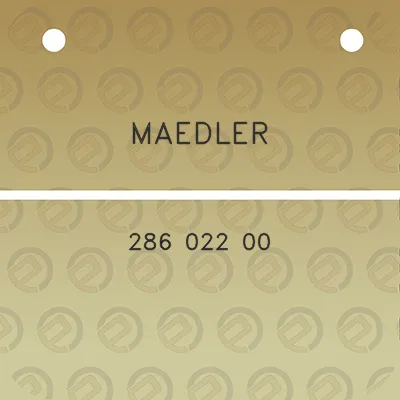 maedler-286-022-00