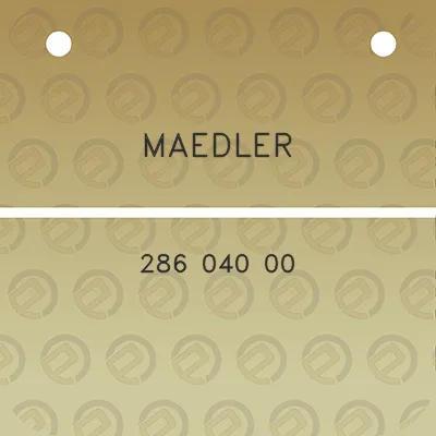 maedler-286-040-00