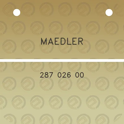 maedler-287-026-00