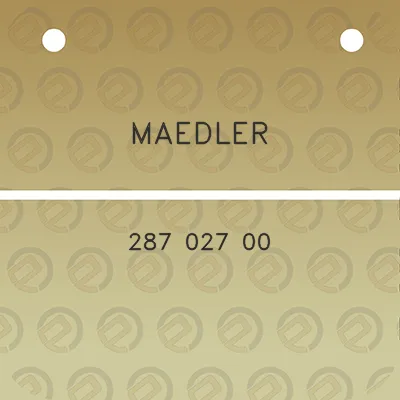 maedler-287-027-00