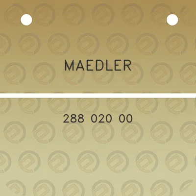 maedler-288-020-00