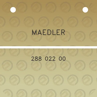 maedler-288-022-00