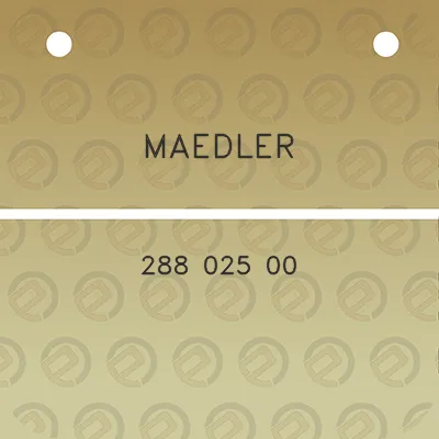 maedler-288-025-00