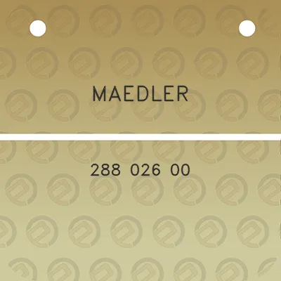 maedler-288-026-00