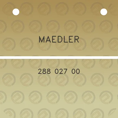 maedler-288-027-00