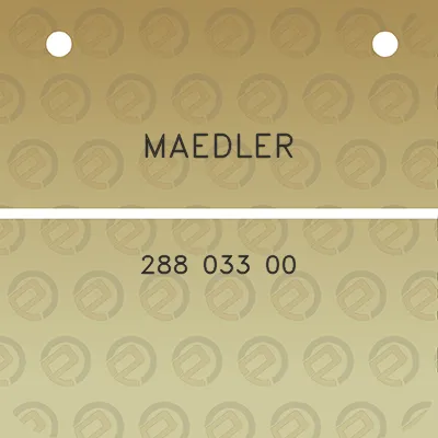 maedler-288-033-00