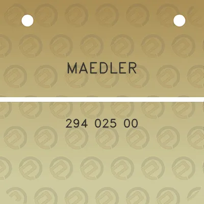 maedler-294-025-00