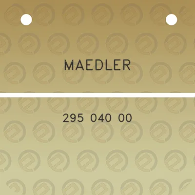 maedler-295-040-00