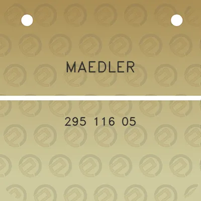 maedler-295-116-05