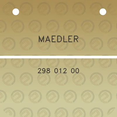 maedler-298-012-00