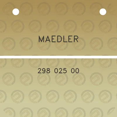 maedler-298-025-00