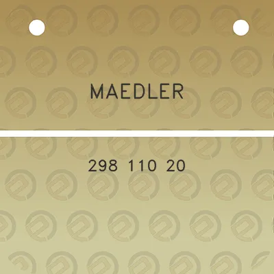 maedler-298-110-20