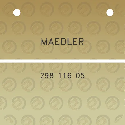 maedler-298-116-05