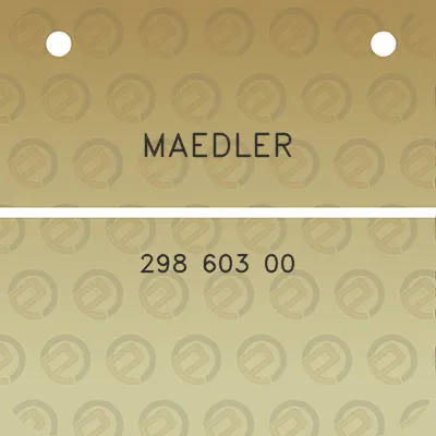 maedler-298-603-00