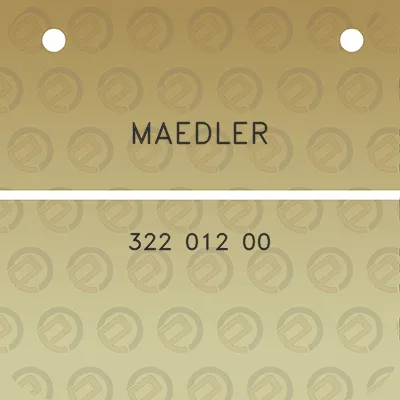 maedler-322-012-00