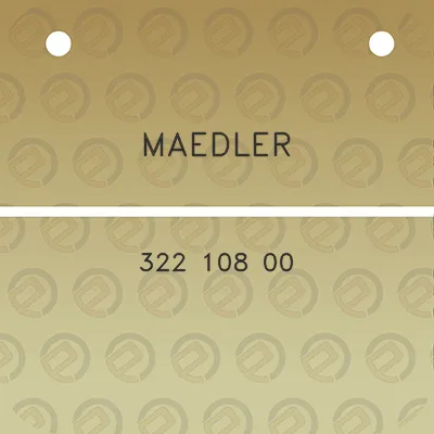 maedler-322-108-00