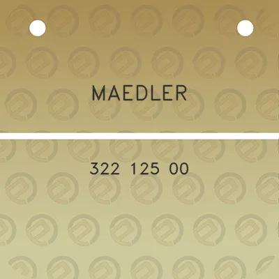 maedler-322-125-00