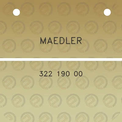 maedler-322-190-00