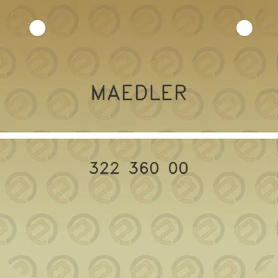 maedler-322-360-00