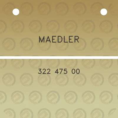 maedler-322-475-00