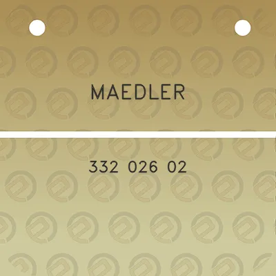 maedler-332-026-02