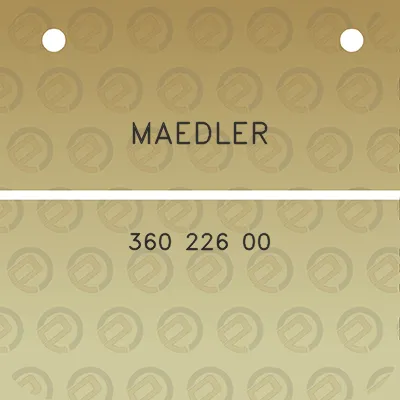 maedler-360-226-00