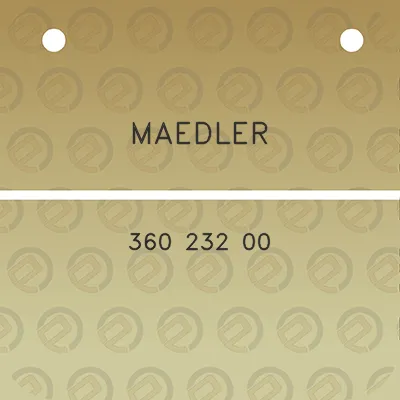 maedler-360-232-00