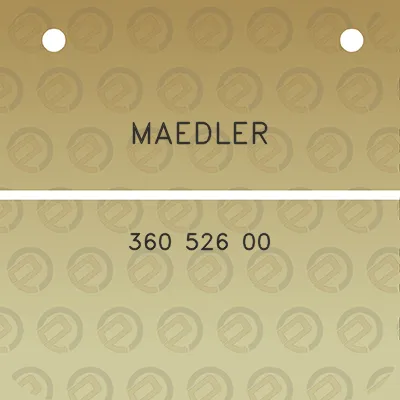 maedler-360-526-00