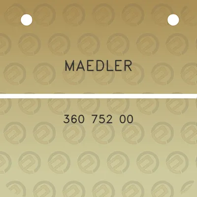 maedler-360-752-00