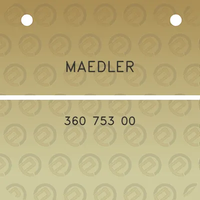 maedler-360-753-00