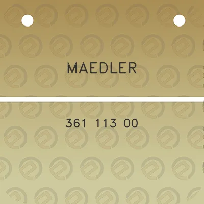 maedler-361-113-00