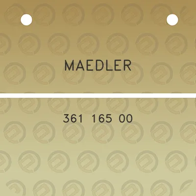 maedler-361-165-00